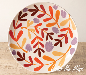 stgeorge Fall Floral Charger