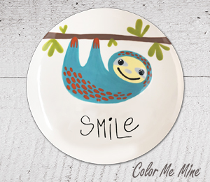 stgeorge Sloth Smile Plate