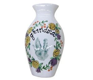 stgeorge Floral Handprint Vase