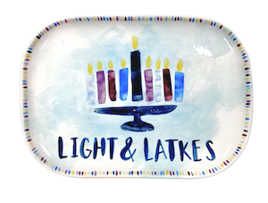 stgeorge Hanukkah Light & Latkes Platter