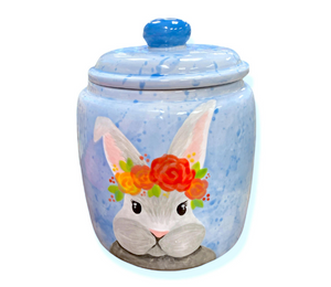 stgeorge Watercolor Bunny Jar