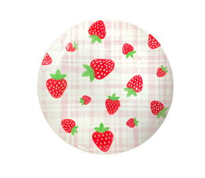 stgeorge Strawberry Plaid Plate