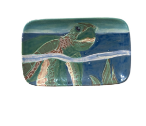 stgeorge Swimming Turtle Plate